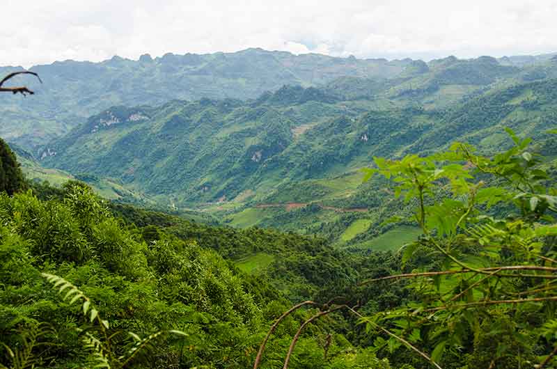 248 - Vietnam - montes Hoang Lien o Alpes Tonquineses - paisaje